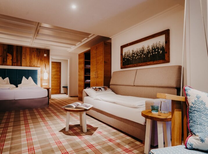 Schlafzimmer Relax mit Zusatzbett Hotel Sendlhofer's Bad Hofgastein